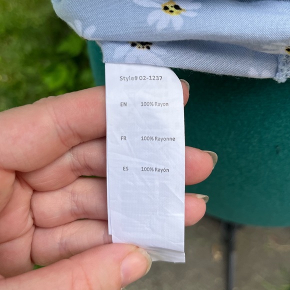 Streetwear Society Blue Floral Blouse - Picture 4 of 4